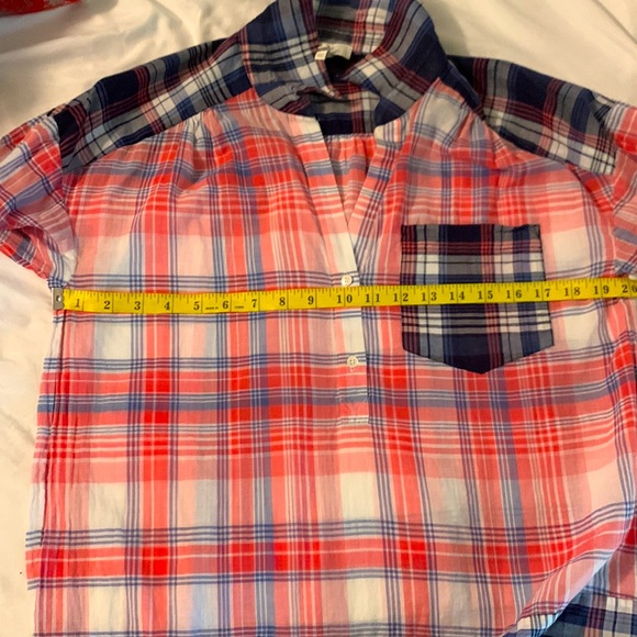 Joie Plaid Pullover Top Size Small - Picture 6 of 10